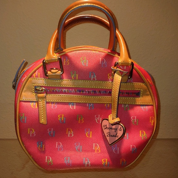 Dooney & Bourke Handbags - Dooney & Bourke  pink bowler/satchel bag  - B22